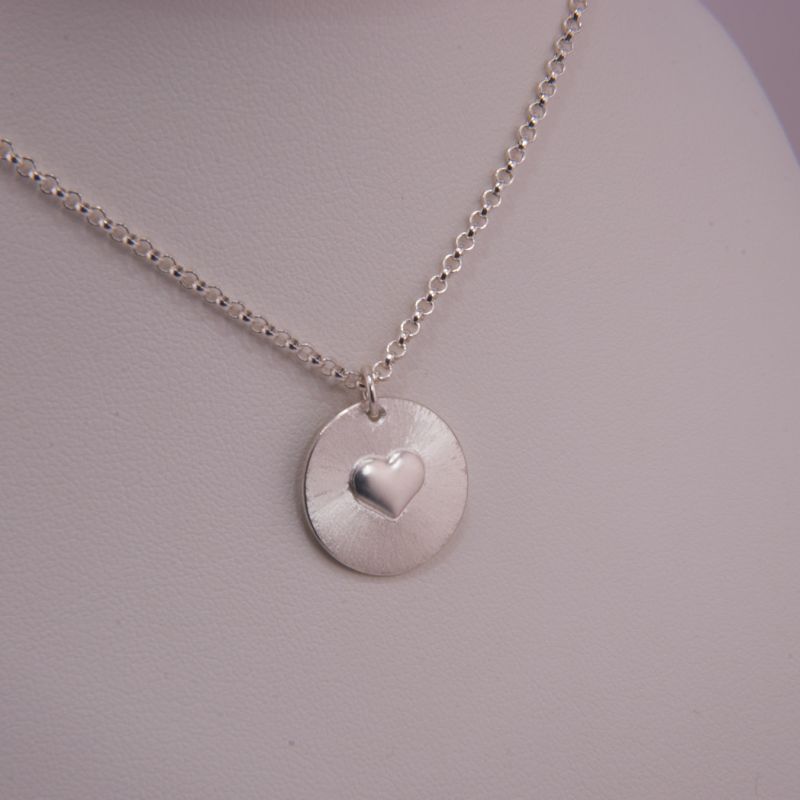 Preview: Herz Anhänger mit Erbskette